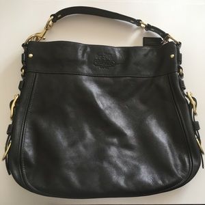 Coach Zoe Leather Hobo Shoulder Bag